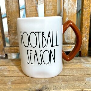 Rae Dunn ‘FOOTBALL SEASON’ Football Shaped Handle 2023 Release Game Day NEW!